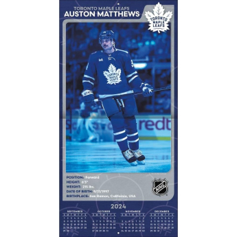Toronto Maple Leafs calendar #34 Auston Matthews 2025 Wall Calendar