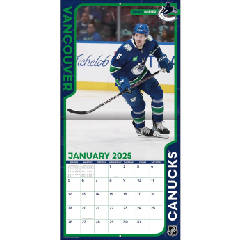 Vancouver Canucks calendar 2025 Wall Calendar