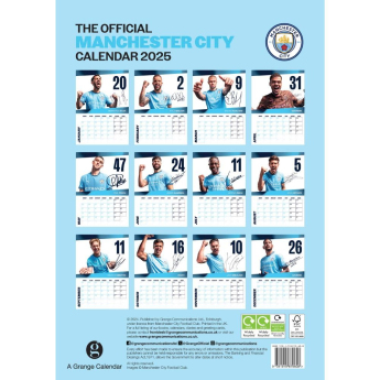 Manchester City calendar 2025