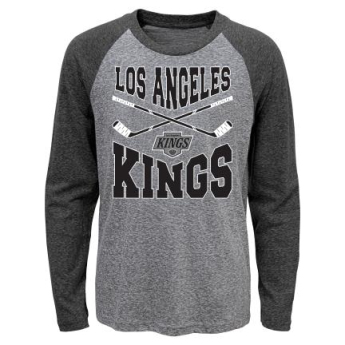 Los Angeles Kings tricou cu măneci lungi pentru copii Cross Stick Ls Triblend Raglan