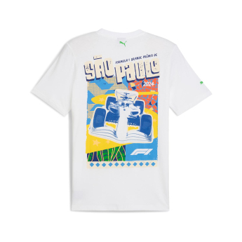 Formula 1 tricou de bărbați Brazil GP white 2024