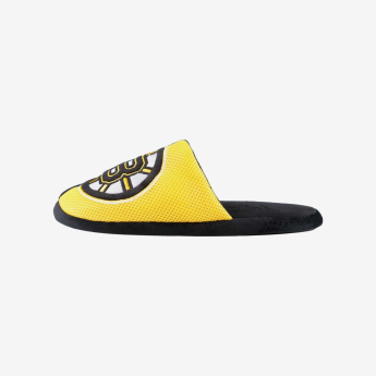 Boston Bruins papuci de bărbați Logo Staycation Slipper