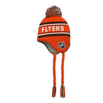 Philadelphia Flyers căciula de iarnă pentru copii Jacquard Tassel Knit With Pom