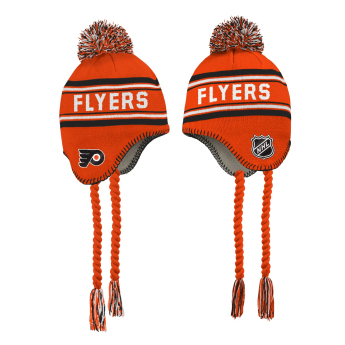 Philadelphia Flyers căciula de iarnă pentru copii Jacquard Tassel Knit With Pom