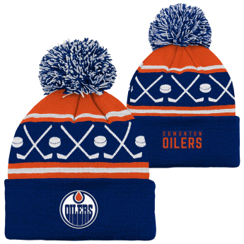 Edmonton Oilers căciula de iarnă pentru copii Face-Off Cuff Pom