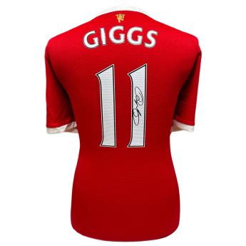 Legende tricou de fotbal Manchester United FC 2021-2022 Giggs Signed Shirt