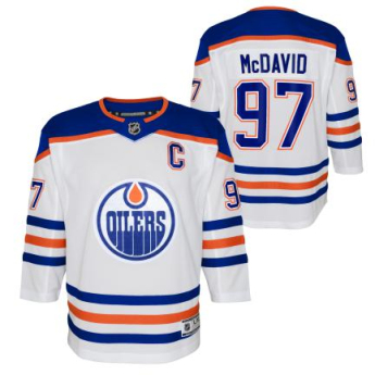 Edmonton Oilers tricou de hochei pentru copii Connor Mcdavid  Premier White Away