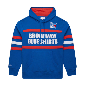 New York Rangers hanorac de bărbați cu glugă Head Coach Hoodie Current Logo