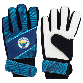 Manchester City mănuși de portar pentru copii Fuse Goalkeeper Gloves Yths 79-86mm palm width