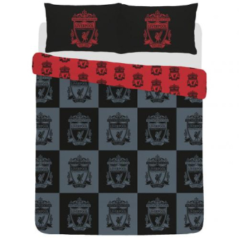 FC Liverpool cearșaf pentru pat dublu black and grey