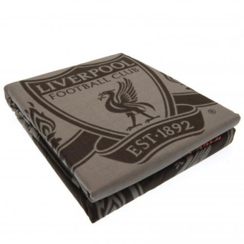 FC Liverpool cearșaf pentru pat dublu black and grey