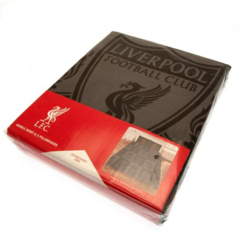 FC Liverpool cearșaf pentru pat dublu black and grey