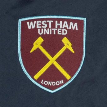 West Ham United geacă de bărbați cu glugă shower navy