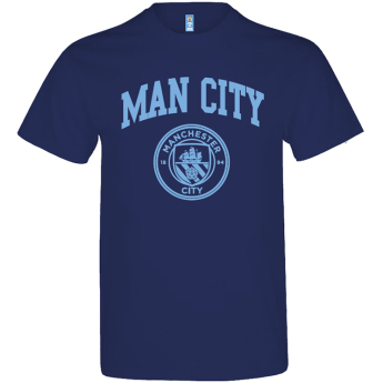 Manchester City tricou de bărbați Crest navy