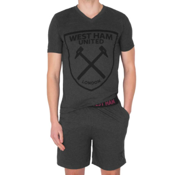 West Ham United pijamale de bărbați Short grey