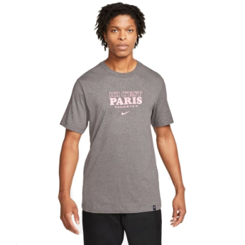 Paris Saint Germain tricou de bărbați Text grey