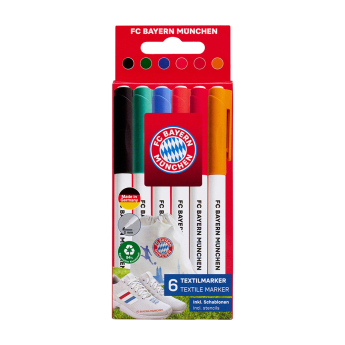 Bayern München cairoce pentru textilie 6 textilmarker