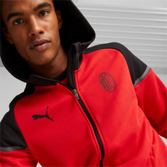 AC Milan geacă de bărbați cu glugă Casuals red