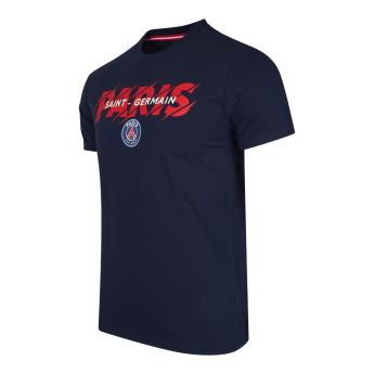 Paris Saint Germain tricou de bărbați Slogan blue