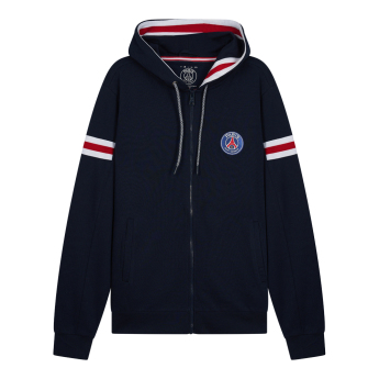 Paris Saint Germain hanorac de bărbați cu glugă Zip blue