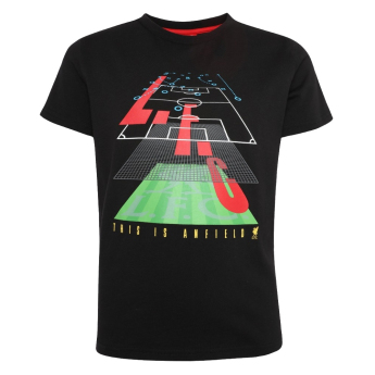 FC Liverpool tricou de copii Pitch black