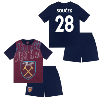 West Ham United pijamale de copii Text Souček