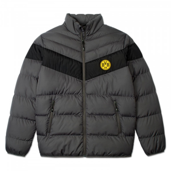 Borussia Dortmund geacă de iarnă pentru bărbați Padded grey
