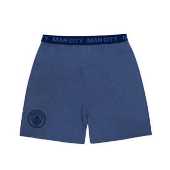 Manchester City pijamale de bărbați Short Blue Marl