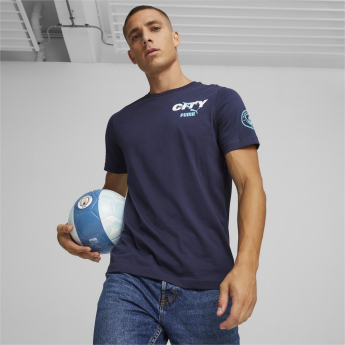 Manchester City tricou de bărbați FtblIcons navy
