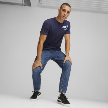 Manchester City tricou de bărbați FtblIcons navy