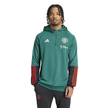 Manchester United hanorac de bărbați cu glugă Tiro green