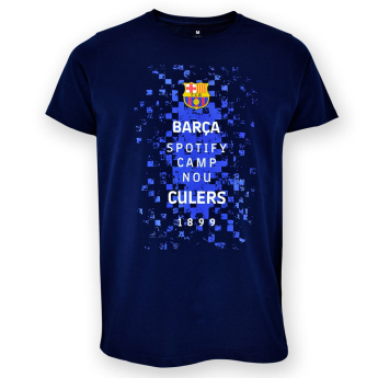 FC Barcelona tricou de copii Logos navy
