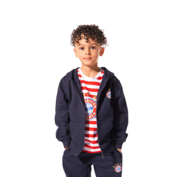 Bayern München hanorac cu glugă pentru copii Hooded Zip navy