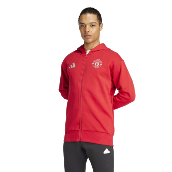 Manchester United hanorac de bărbați cu glugă Anthem red
