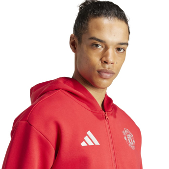 Manchester United hanorac de bărbați cu glugă Anthem red