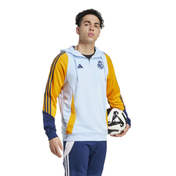 Real Madrid hanorac de bărbați cu glugă Track globlue