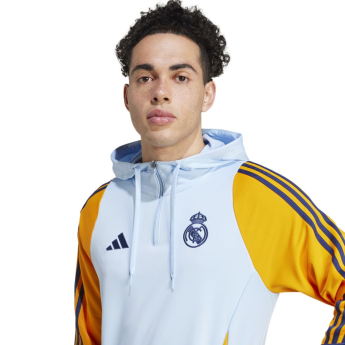 Real Madrid hanorac de bărbați cu glugă Track globlue