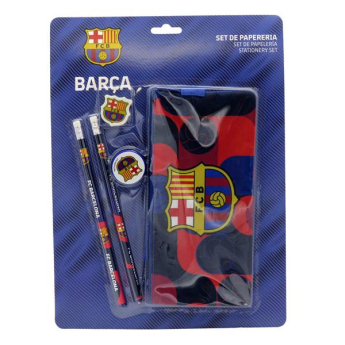FC Barcelona set de scris Triple Pencil
