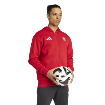 Bayern München hanorac de bărbați cu glugă Anthem red