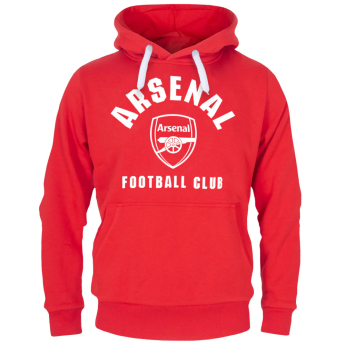 FC Arsenal hanorac de bărbați cu glugă Round red