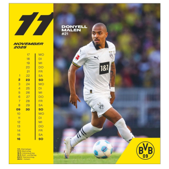 Borussia Dortmund calendar 2025 Postcard