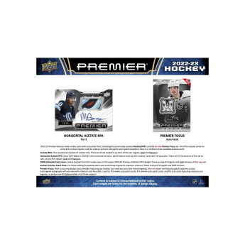 NHL cutii Cărți de hochei NHL 2022-23 Upper Deck Premier Hockey Hobby Box