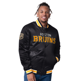 Boston Bruins geacă de bărbați The CLOSER Reversible Varsity Satin
