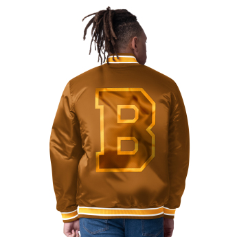 Boston Bruins geacă de bărbați The CLOSER Reversible Varsity Satin