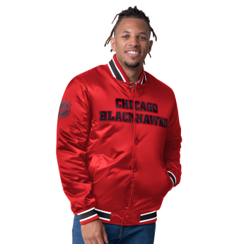 Chicago Blackhawks geacă de bărbați The CLOSER Reversible Varsity Satin