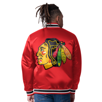 Chicago Blackhawks geacă de bărbați The CLOSER Reversible Varsity Satin