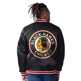 Chicago Blackhawks geacă de bărbați The CLOSER Reversible Varsity Satin