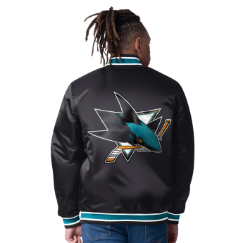 San Jose Sharks geacă de bărbați The CLOSER Reversible Varsity Satin