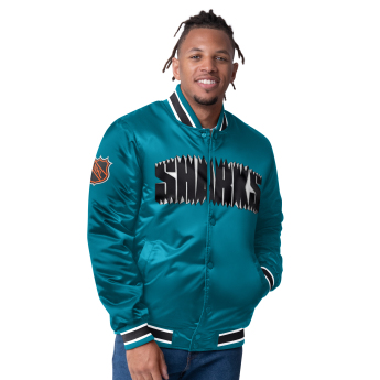 San Jose Sharks geacă de bărbați The CLOSER Reversible Varsity Satin