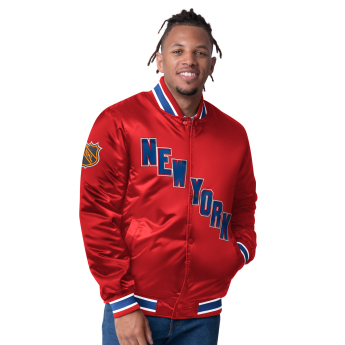 New York Rangers geacă de bărbați The CLOSER Reversible Varsity Satin